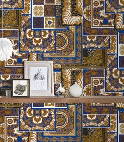 Best Profhome 370481-GU Papier peint baroque légèrement texturé scintillant 7,035 m2