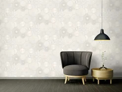Sale Profhome 349014-GU Papier peint de luxe exclusif légèrement texturé brillant 7,035 m2