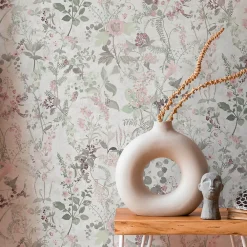 Profhome 388251-GU Papier peint floral texturé mat 5,33 m2* Papier Peint Fleuri