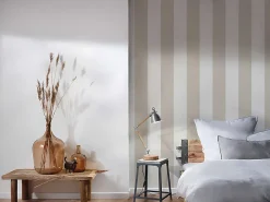 Discount Profhome 375543-GU Papier peint à rayures légèrement texturé mat 5,33 m2