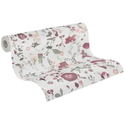 Profhome 397461-GU Papier peint floral légèrement texturé mat 5,33 m2* Papier Peint Fleuri