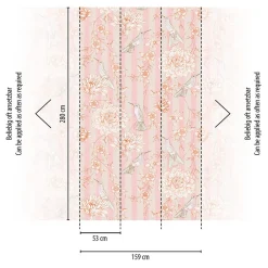 Profhome 392021-GU Papier peint photo lisse mat 1,59 m x 2,8 m* Papier Peint Fleuri