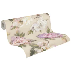 Profhome 396081-GU Papier peint floral légèrement texturé mat 5,33 m2* Papier Peint Fleuri