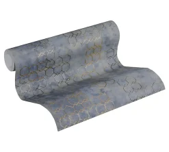 Sale Profhome 374245-GU Papier peint à motifs graphiques légèrement texturé subtilement chatoyant 5,33 m2