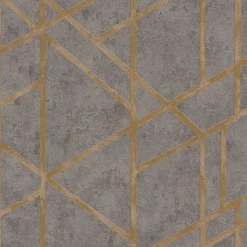 Profhome 369281-GU Papier peint à motifs graphiques légèrement texturé subtilement chatoyant 5,33 m2* Papier Peint Géométrique|Papier Peint