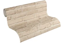 Profhome 355812-GU Papier peint aspect pierre carrelage légèrement texturé mat 5,33 m2* Papier Peint Imitant