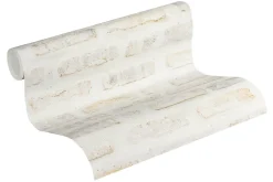 Profhome 374221-GU Papier peint aspect pierre carrelage lisse mat 5,33 m2* Papier Peint Imitant