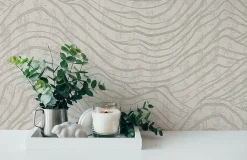 Best Profhome 395072-GU Papier peint à motifs graphiques texturé brillant 5,33 m2