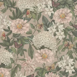 Profhome 394262-GU Papier peint floral légèrement texturé mat 5,33 m2* Papier Peint Fleuri