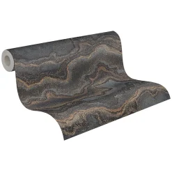 Sale Profhome 396594-GU Papier peint à motifs graphiques texturé et un effet métallique 5,33 m2