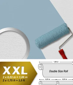 Best Profhome 574916-GU Papier peint aspect textile légèrement texturé mat 26,5 m2