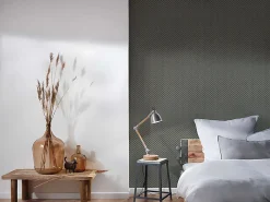 Best Profhome 379583-GU Papier peint à motifs graphiques lisse subtilement chatoyant 5,33 m2