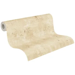 Profhome 396705-GU Papier peint aspect crépi texturé et des accents métalliques 5,33 m2* Papier Peint Pour Couloir|Papier Peint Vintage