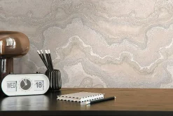 Profhome 396596-GU Papier peint à motifs graphiques texturé et un effet métallique 5,33 m2* Papier Peint Imitant