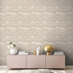 Profhome 396596-GU Papier peint à motifs graphiques texturé et un effet métallique 5,33 m2* Papier Peint Imitant