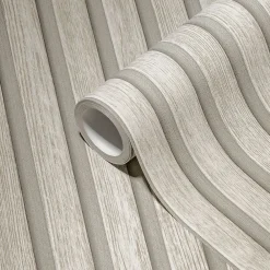 Sale Profhome 391095-GU Papier peint aspect bois texturé mat 5,33 m2