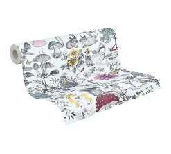 Profhome 381201-GU Papier peint floral légèrement texturé mat 5,33 m2*Enfant Papier Peint Enfant