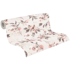 Profhome 397681-GU Papier peint style country texturé et des accents métalliques 5,33 m2* Papier Peint Fleuri