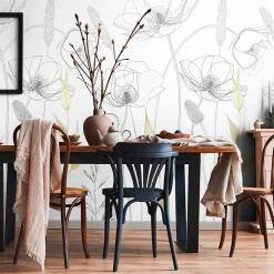 Profhome 392121-GU Papier peint photo lisse mat 1,59 m x 2,8 m* Papier Peint Fleuri
