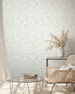 Profhome 395482-GU Papier peint floral texturé brillant 5,33 m2* Papier Peint Fleuri