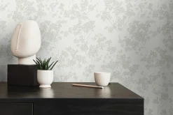 Profhome 395482-GU Papier peint floral texturé brillant 5,33 m2* Papier Peint Fleuri