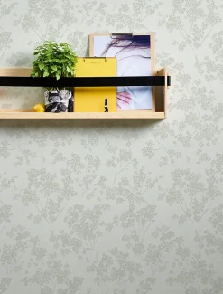 Profhome 395482-GU Papier peint floral texturé brillant 5,33 m2* Papier Peint Fleuri