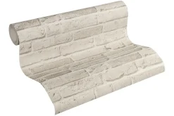 Profhome 355813-GU Papier peint aspect pierre carrelage légèrement texturé mat 5,33 m2