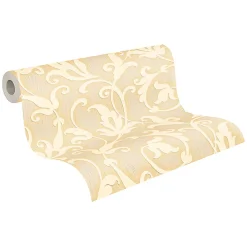 Clearance Profhome 954902-GU Papier peint aspect textile texturé mat 5,33 m2