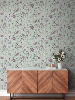 Profhome 397463-GU Papier peint floral légèrement texturé mat 5,33 m2* Papier Peint Fleuri