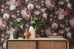 Profhome 388214-GU Papier peint floral légèrement texturé satiné 5,33 m2* Papier Peint Fleuri