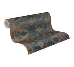 Profhome 378682-GU Papier peint ethnique légèrement texturé mat 5,33 m2* Papier Peint Imitant