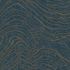 Clearance Profhome 395074-GU Papier peint à motifs graphiques texturé et des accents métalliques 5,33 m2