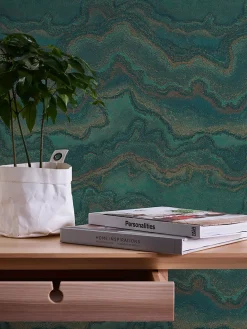 Profhome 396593-GU Papier peint à motifs graphiques texturé et un effet métallique 5,33 m2* Papier Peint Imitant