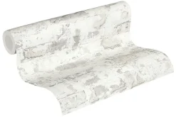 Profhome 369293-GU Papier peint aspect pierre carrelage lisse mat 5,33 m2* Papier Peint Imitant