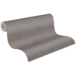 Profhome 781533-GU Papier peint à motifs graphiques texturé subtilement chatoyant 5,33 m2* Papier Peint Uni