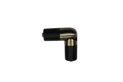 Online GoodHome Raccord coudé pour barre à rideau Antiki Ø28 mm doré