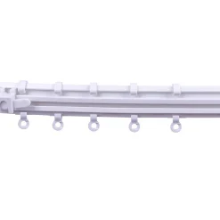 GoodHome Rail à anneaux simple 3 m Kias* Rail À Rideaux