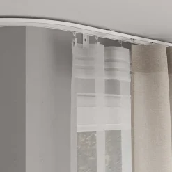 Discount GoodHome Rail à rideau double Thira blanc L.250cm