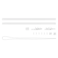 Sale GoodHome Rail à rideau extensible Millet blanc L.200/300cm