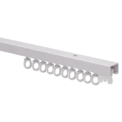 New Rail à rideau simple Patras blanc L.250cm GoodHome