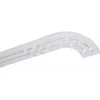 Monmobilierdesign Rail De Plafond Tringle En Pvc Pour Rideaux à Crochets Blanc Double Rail Courbé 200 Cm* Rail À Rideaux