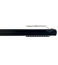 Clearance Secodir REV- Tringle Rail REV Réversible en Aluminium - L. 1,50 m