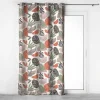 Best Douceur D'Intérieur Rideau à œillets 140 x 240 cm Coton imprimé BIANCA Motif feuillage tendance