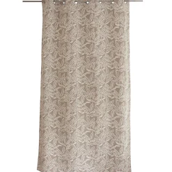 Outlet Home Maison Rideau à oeillets en coton recyclé Chambray (140x240 cm - Naturel)