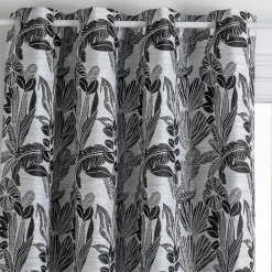 Atmosphera Créateur D'Intérieur Rideau Bejuco à motifs jacquard - à oeillets - noir 140x260 cm - Atmosphera* Rideau Occultant