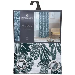 Atmosphera Créateur D'Intérieur Rideau Bejuco à motifs jacquard - à oeillets - vert cèdre 140x260 cm - Atmosphera* Rideau Occultant
