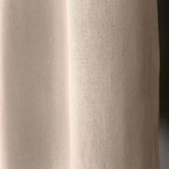 Online Home Maison Rideau en coton recyclé - Effet chiné (135x240 cm - Naturel)