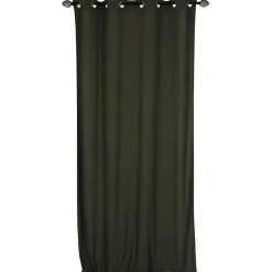 Clearance Dylrev Rideau en velours côtelé Kaki prêt à poser 140x260 cm
