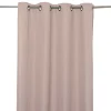 Clearance GoodHome Rideau effet lin rose H.260 x l.140 cm