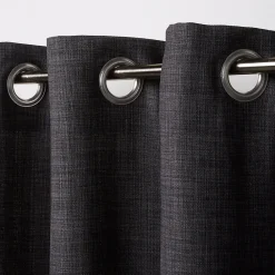 Clearance GoodHome Rideau Novan gris foncé l.140 x H.260 cm